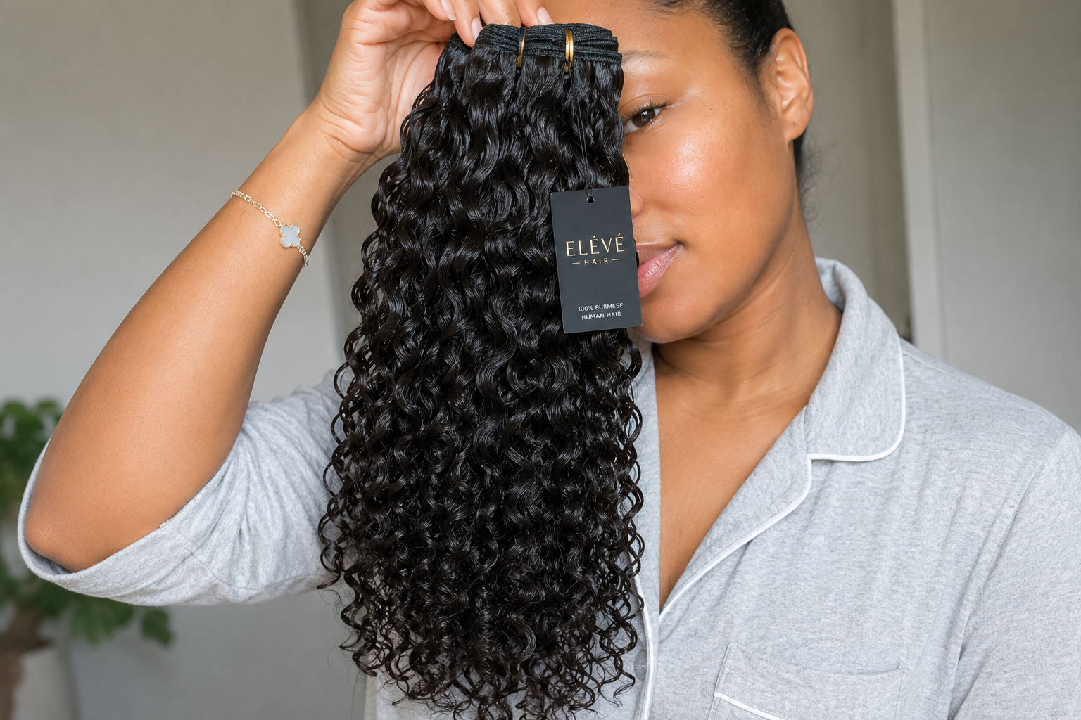 Virgin Burmese Curly Hair Extensions | 18"–30" | Tangle-Free Curly